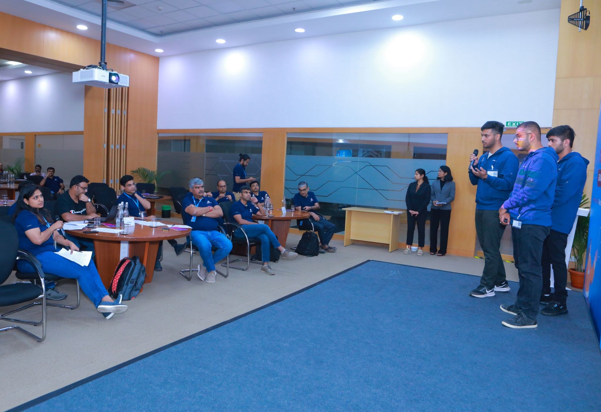 Presenting our solution to the senior leadership and dignitaries of Tata Elxsi.